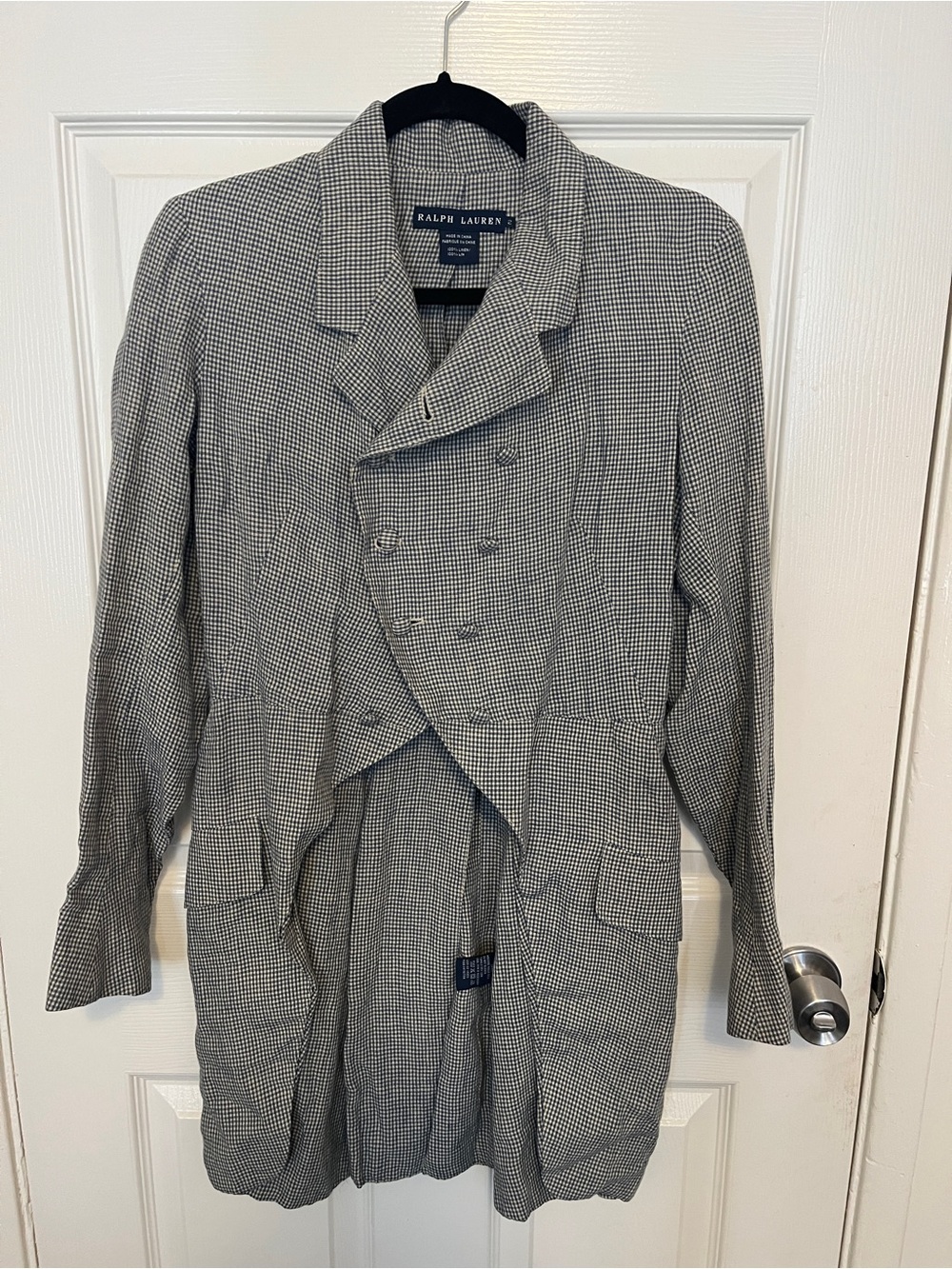 Ralph Lauren linen gingham jacket rare